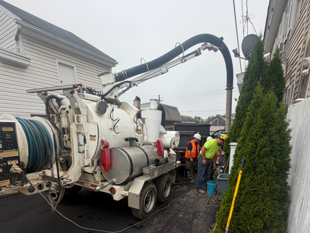people working on street
