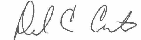 Signature of David Carter