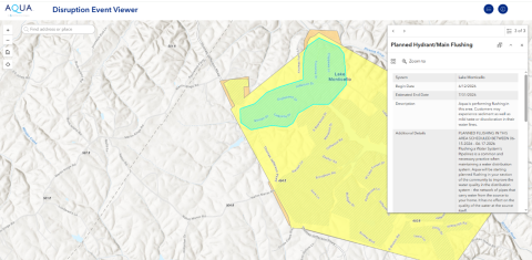 map with text